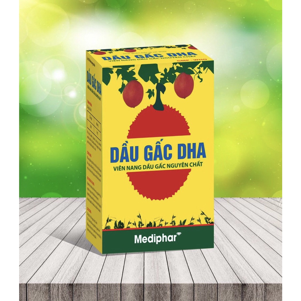 Viên uống bổ mắt Dầu Gấc DHA nguyên chất giúp sáng mắt, tăng thị lực, giảm nhức mỏi mắt, khô mắt - Chai 100 viên
