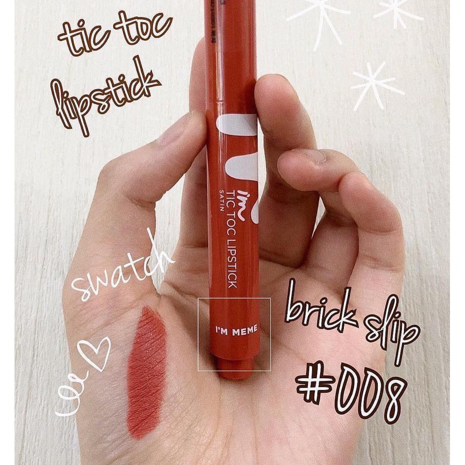 ( SALE) Son Trái tim I'M MEME TIC TOC LIPSTICK SATIN