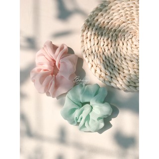 Chun buộc tóc vải trơn color pop