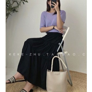 Chân váy đũi tơ lụa hàng QC các màu