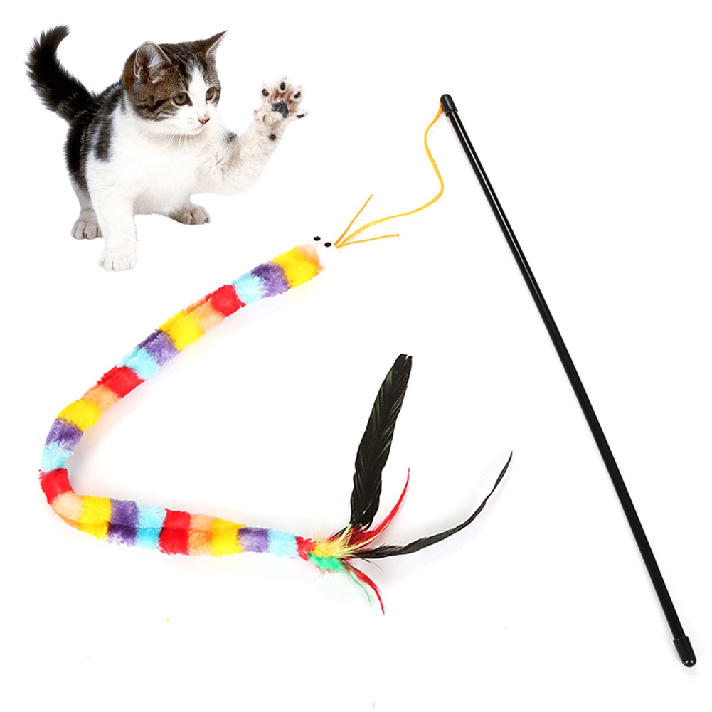 Đồ Chơi Lông Vũ NhiềU MàU SắC Cho MèO