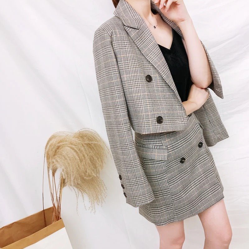 SET DẠ CAO CẤP SET CHÂN VÁY ÁO VEST SANG CHẢNH ĐẲNG CẤP