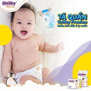 ( Tặng thú bông ) Combo 4 tã dán Unidry S46/M42/L38/XL34