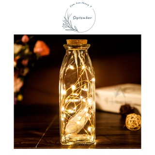 ♥️FREESHIP♥️Đèn Fairy Light kèm lọ thủy tinh🌸 Cắm hoa, decor vintage