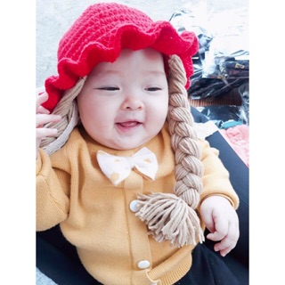Mũ thắt bím tóc nhiều màu [HÌNH THẬT]