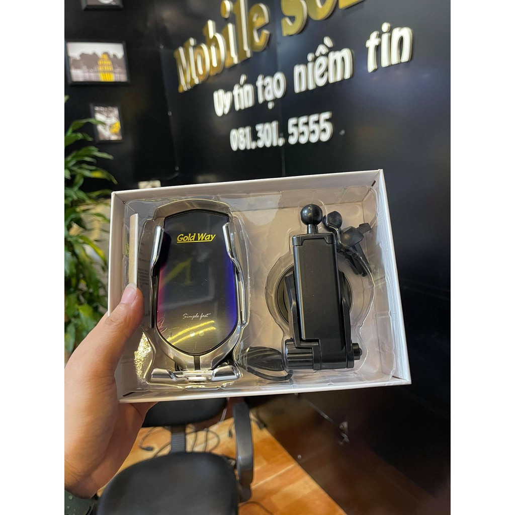 Kẹp Điện Thoại Ô Tô Kiêm Sạc Không Dây R1 (Tự Kẹp Thông Minh | BigBuy360 - bigbuy360.vn