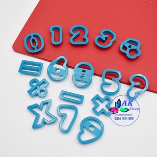Set 16 khuôn cutter nhựa cao 6cm