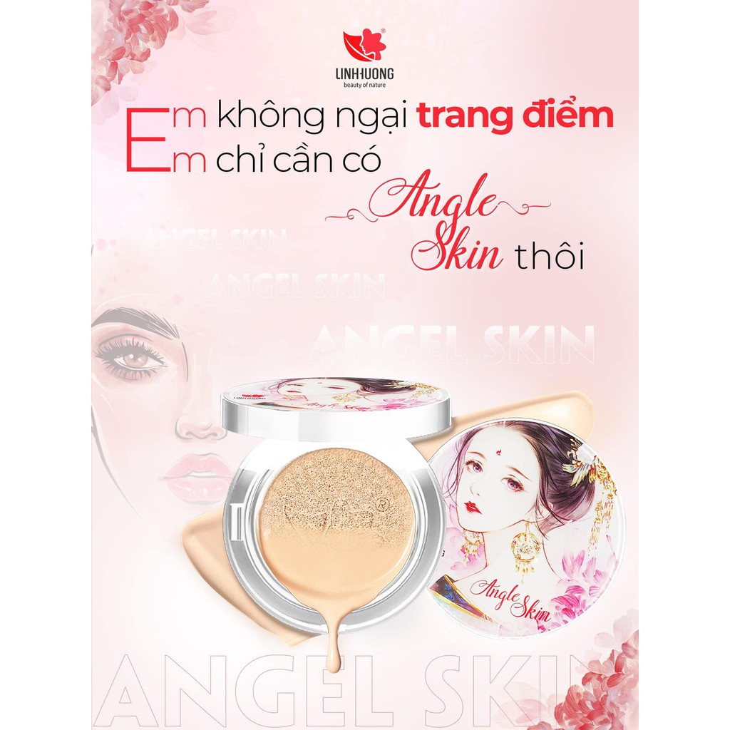 Phấn tươi lạnh trang điểm kềm dầu chống nắng Angle Skin Linh Hương SPF 30 bật tone mềm mịn, che khuyết điểm 15g | BigBuy360 - bigbuy360.vn