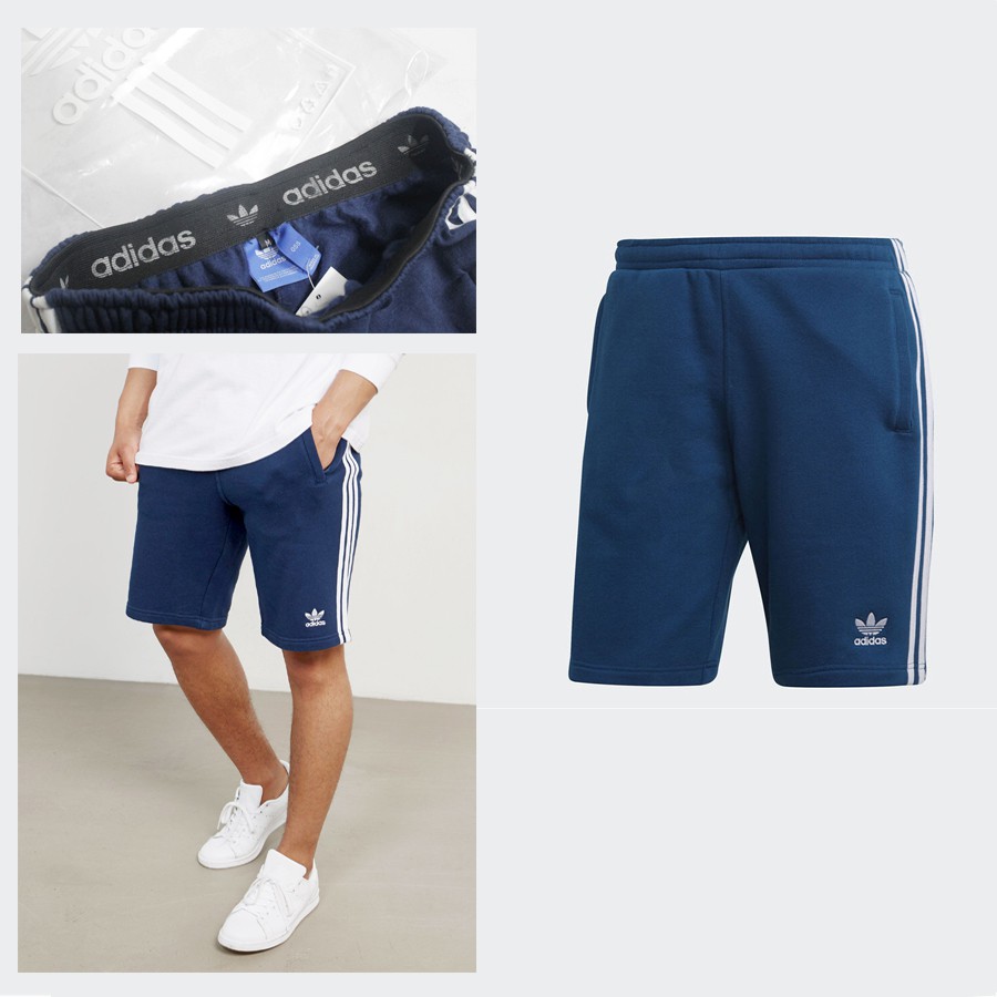 Quần Đùi Thể Thao Adidas Phối Ba Sọc Thời Trang Năng Động