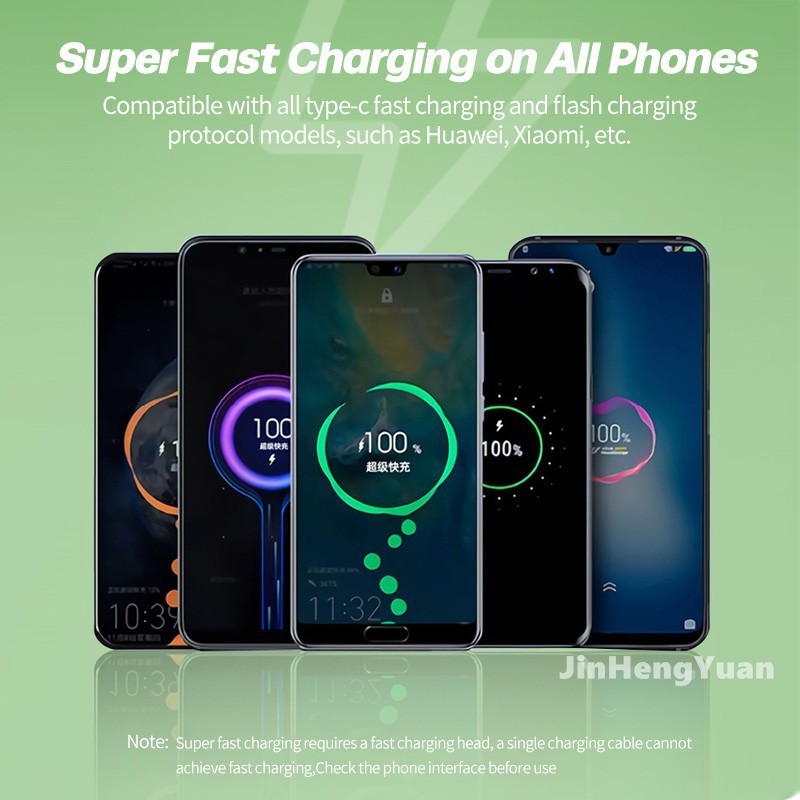 Dây Cáp Sạc Nhanh 5A Bằng Silicon Mềm Cho micro USB Android Type-C Có Đèn Báo
