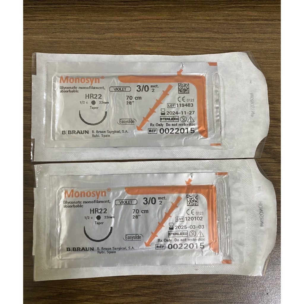 Chỉ thẩm mỹ tự tiêu Monosyn 3/0 [Giá 1 sợi]