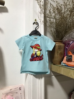 Áo thun in hình 3d cho bé gái