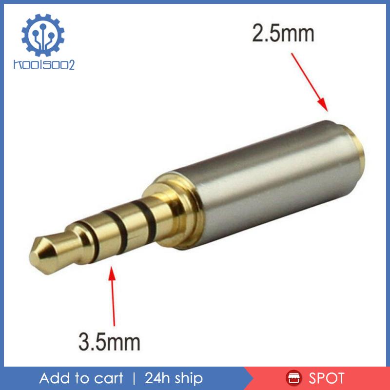 Đầu Cắm Chuyển Đổi Âm Thanh Từ Giắc Cắm 3.5mm Sang Ổ Cắm 2.5mm Chuyên Dụng Cho Tai Nghe