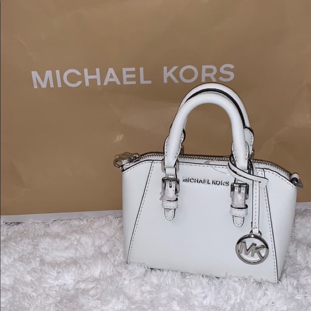 Túi MK Ciara mini white siêu xinh AUTH