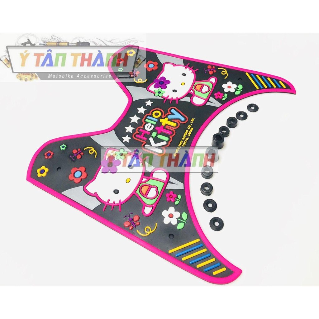 thảm lót chân xe scoopy hình hello kitty