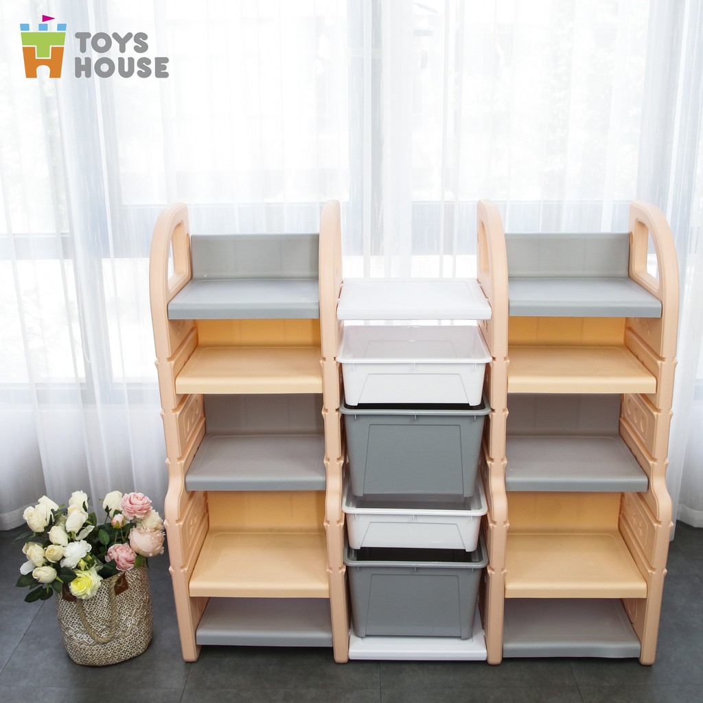 Giá kệ để đồ đa năng như sách vở, trò chơi cho bé  nhựa nguyên sinh cao cấp Toyshouse WM21E085