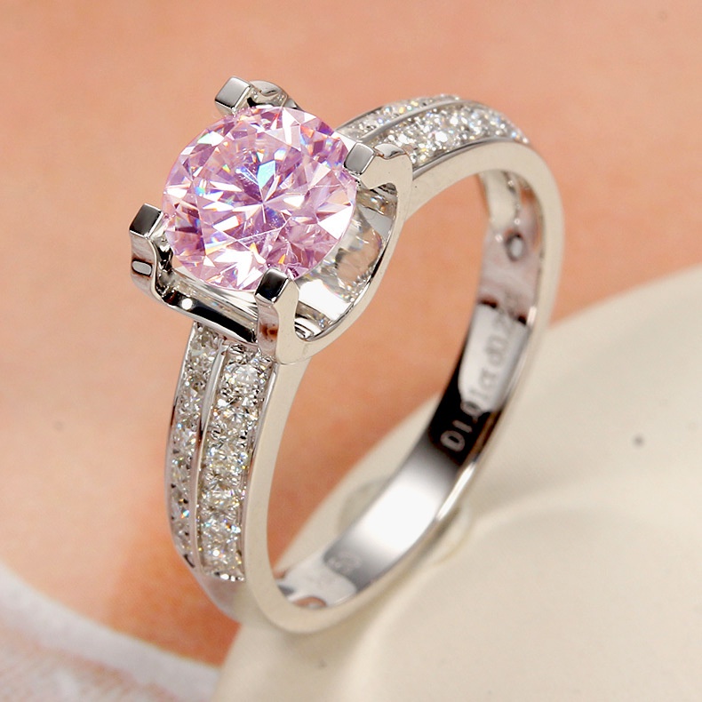 Hàng Mới Về Nhẫn Moissanite Nhiều Màu Sắc
