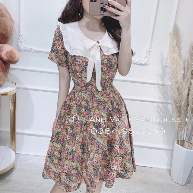 Đầm phối nơ ngực