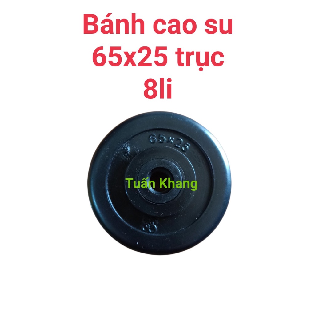 Bánh xe đẩy cao su kích thước 50mm, 65mm, 75mm