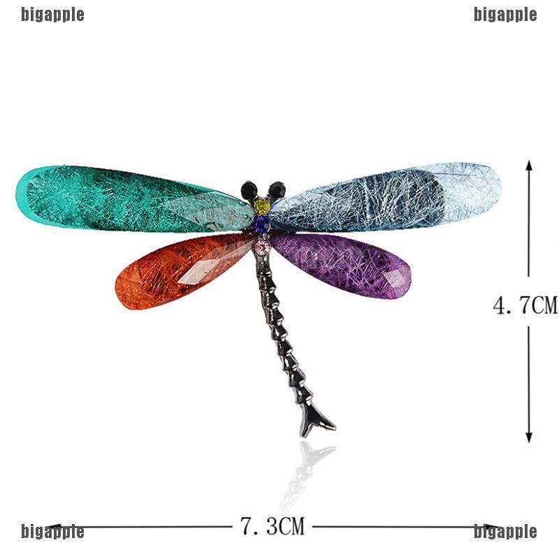 Ghim cài pha lê hình chuồn chuồn dùng làm quà tặng