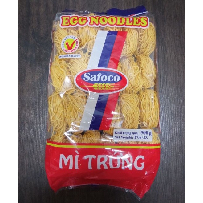 MÌ TRỨNG SAFOCO SỢI NHỎ 500G