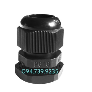 Ốc siết cáp đen PG 16 - Ốc siết cố định PG16 - cút siết cáp PG16 - Đầu Nối Cáp PG16