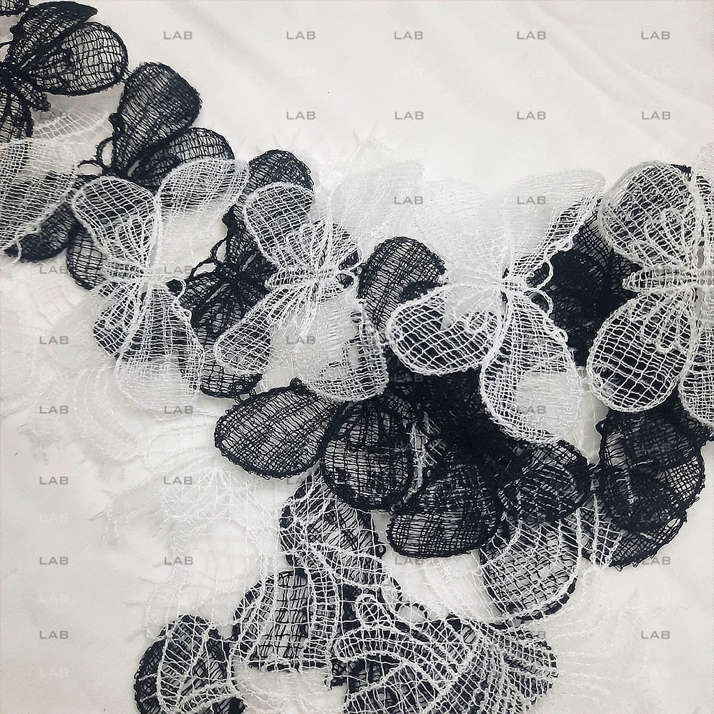 Ren dây viền bươm bướm khổ 8.5cm  #0208