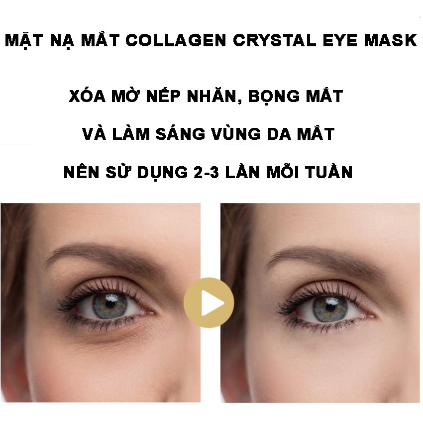 Mặt Nạ Mắt Nội địa Trung, Mặt Nạ Dưỡng Ẩm Và Làm Mờ Thâm Quầng Mắt Collagen Crystal Eye Mask