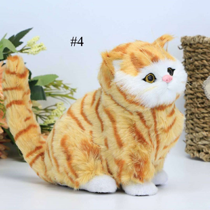 Búp Bê Nhồi Bông Hình Chú Mèo Dễ Thương Dùng Làm Quà Tặng Sinh Nhật