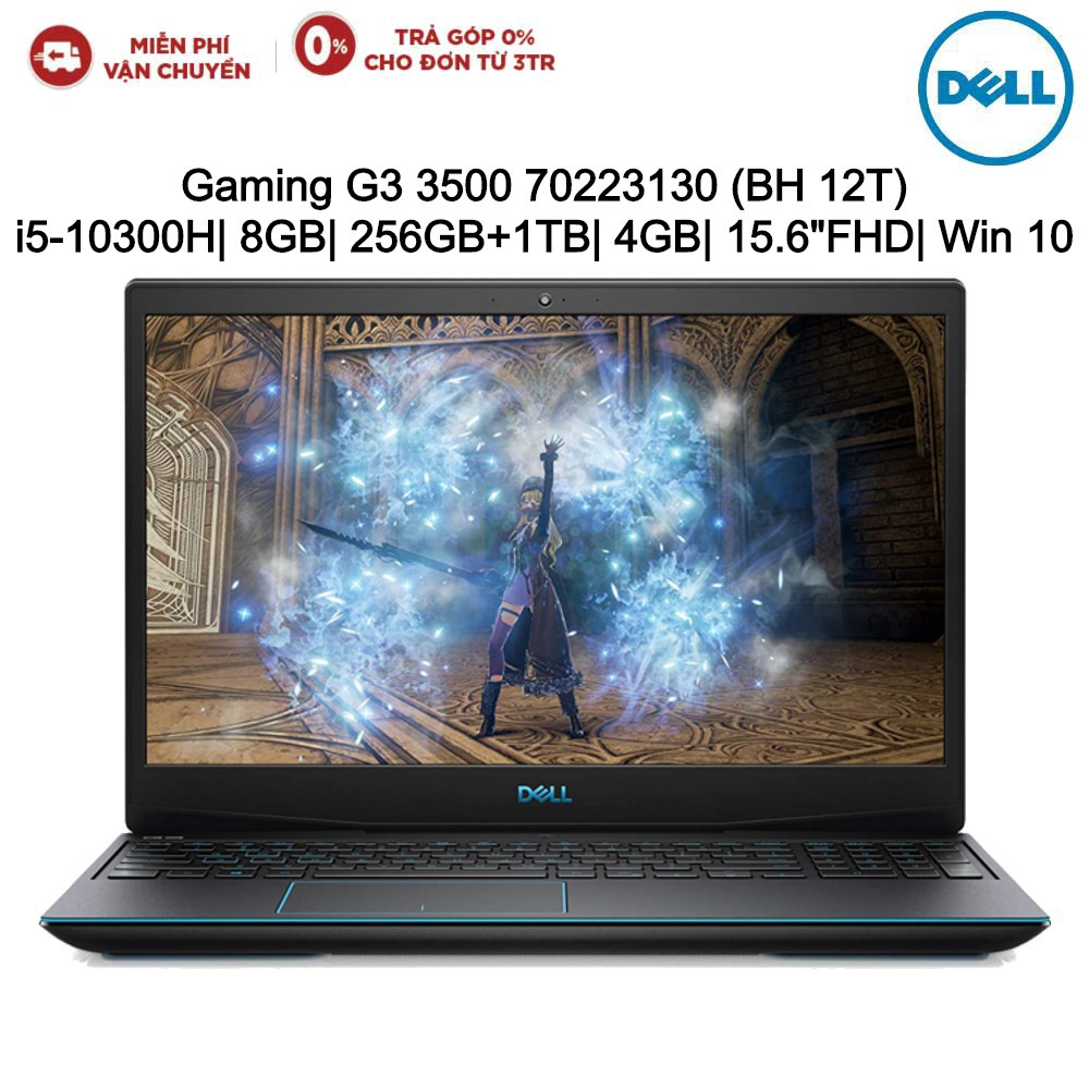 Laptop Dell Gaming G3 3500 70223130 i5-10300H| 8GB| 256GB+1TB| 4GB| 15.6"FHD| Win 10 | BigBuy360 - bigbuy360.vn