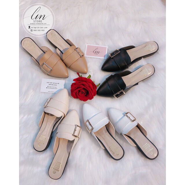 Sục Nữ KÈM MÓC VUÔNG gót thấp Dễ ĐI Siêu Xinh Thanh Lịch Trang Nhã | BigBuy360 - bigbuy360.vn