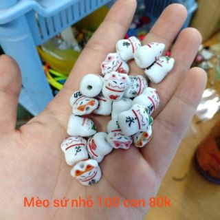100 mèo gốm sứ