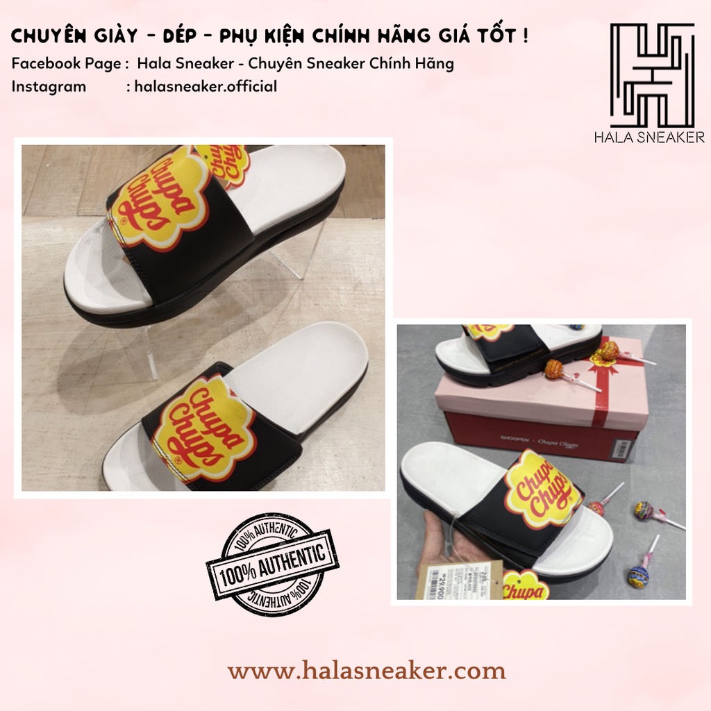 Dép Chính Hãng Shoopen X Chupa Chups AFDU79S02 - Dép Quai Ngang Authentic Slides - Hala Sneaker