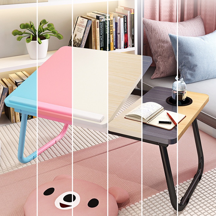 Bàn làm việc gấp gọn đa năng tiện ích Bàn Gấp Gọn Có khay để cốc RET018