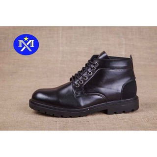 giày da bò thật nguyên tấm cổ lửng bảo hành 12 tháng mã dl01