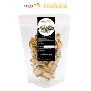 Gừng lát sấy khô thơm 50G - 100G OZAT FOOD tốt cho dạ dày giảm đau đầu phòng sâu răng