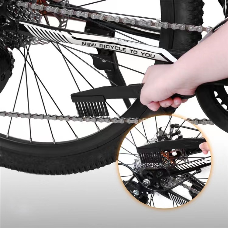 Bộ làm sạch xích xe đạp Bộ dụng cụ làm sạch xích xe đạp Bộ dụng cụ làm sạch dây chuyền Bàn chải chà sàn Dụng cụ rửa xe đạp Phụ kiện cho núi, đường bộ, BMX