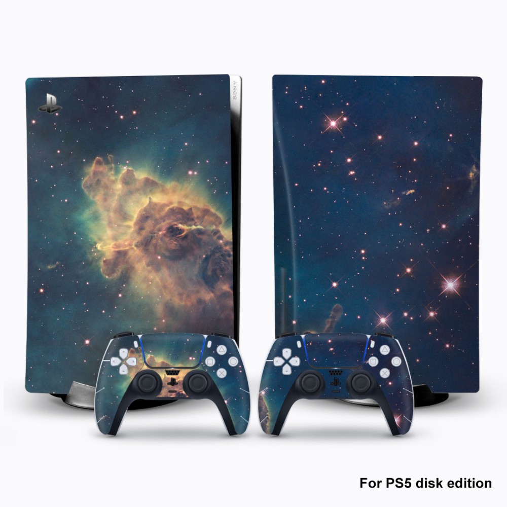 Miếng Dán Trang Trí Cho Máy Chơi Game Ps5 Playstation 5 Kèm 2 Điều Khiển