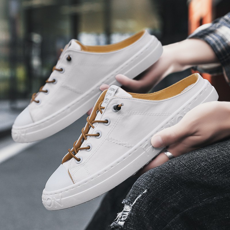 Giày lười vải Canvas thời trang cá tính cho nam | BigBuy360 - bigbuy360.vn