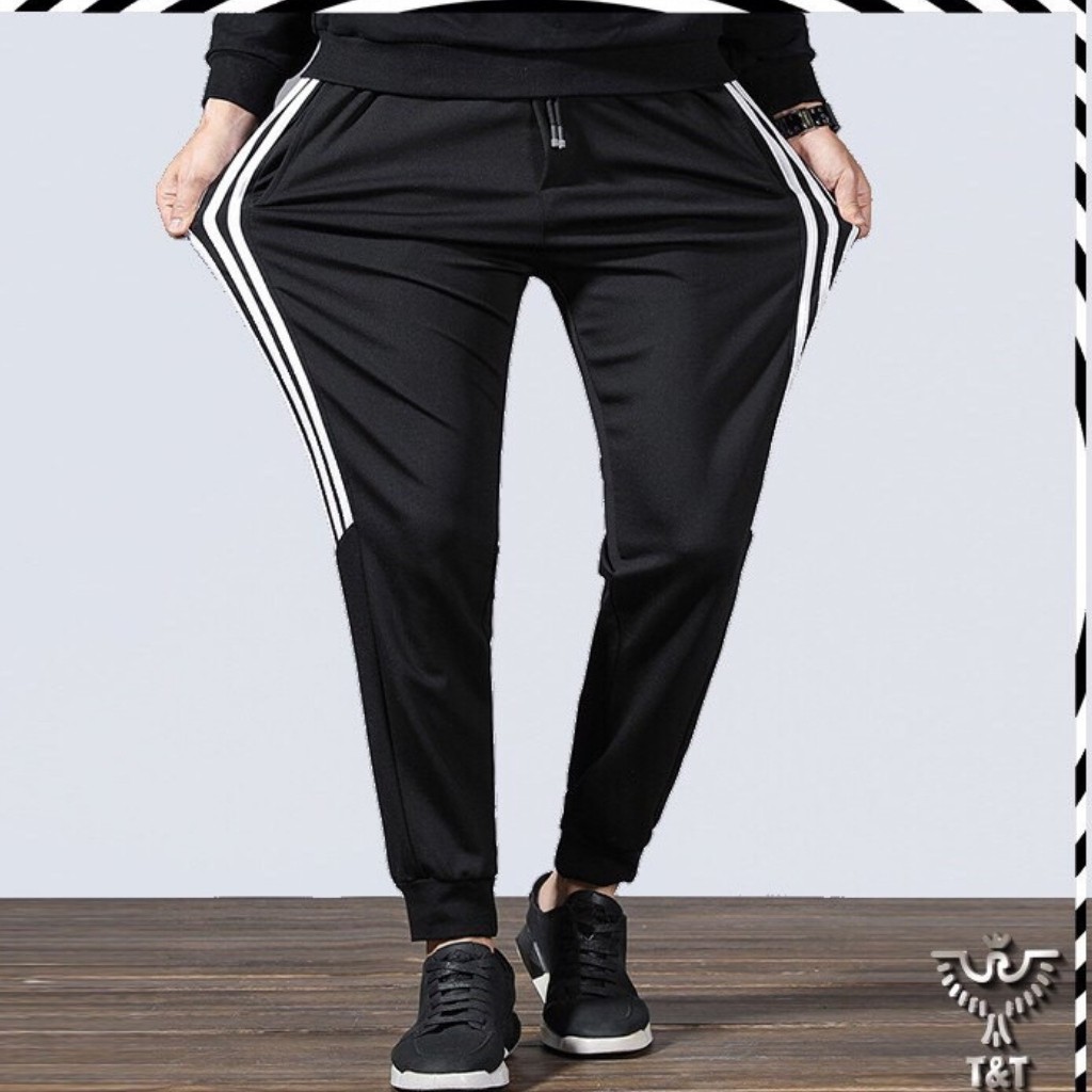 Quần thể thao nam 3 sọc trắng Trẻ Trung thoải mái vận động | BigBuy360 - bigbuy360.vn