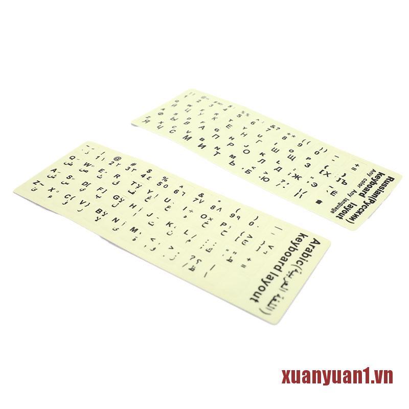 Sticker Dán Bàn Phím Laptop Hình Chữ Cái Tiếng Nga | BigBuy360 - bigbuy360.vn