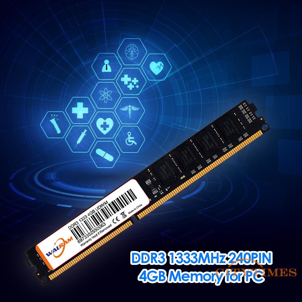 Mô-đun bộ nhớ 240 Pin Máy tính để bàn 4GB DDR3 1333MHz DDRIII RAM