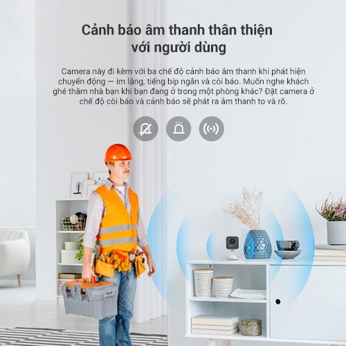 Camera WI-FI EZVIZ H1C 1080p, Góc Rộng 108 Độ, Đàm Thoại 2 Chiều- chức năng thông minh