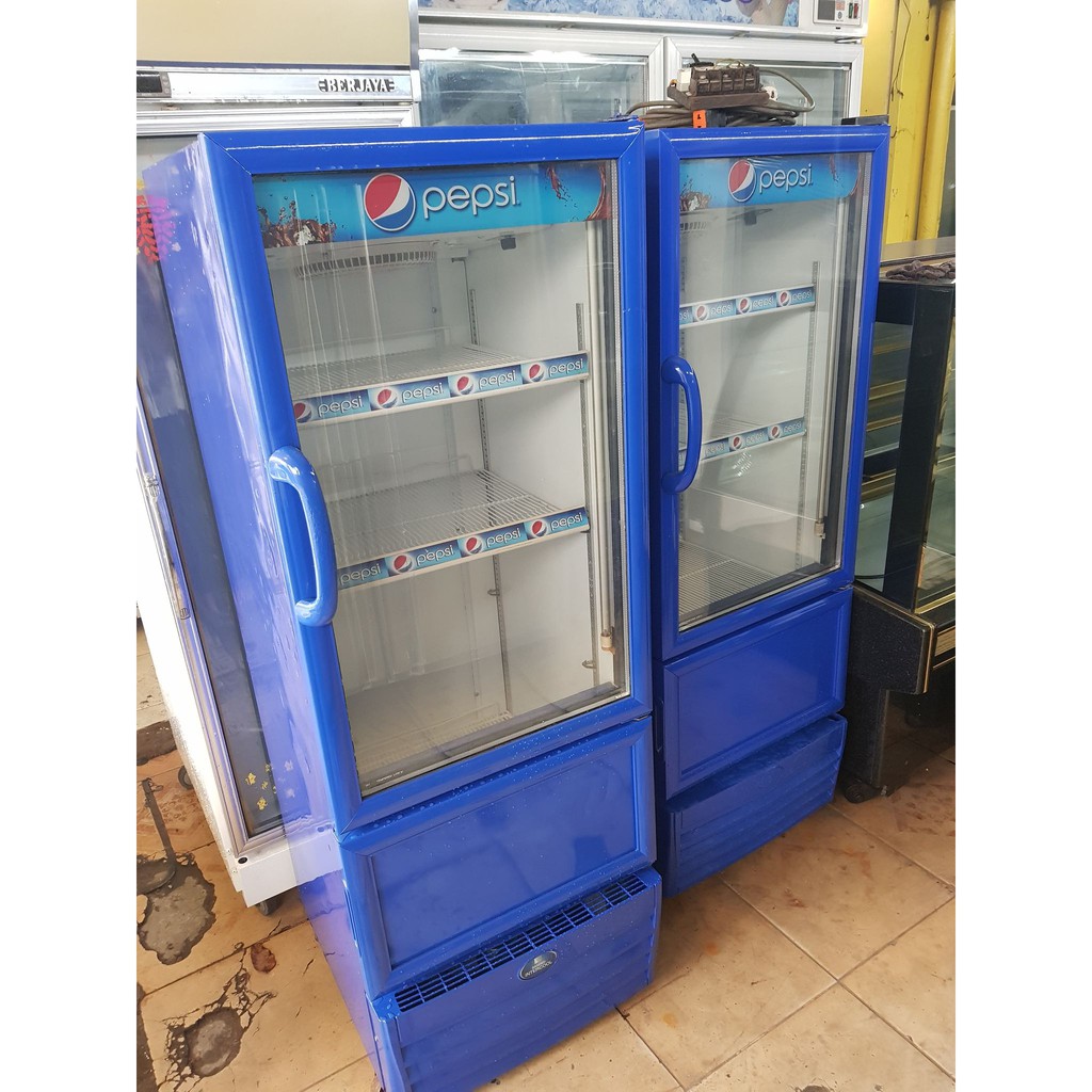 Tủ mát Pepsi dung tích 350 lít màu xanh nhập khẩu Thái lan