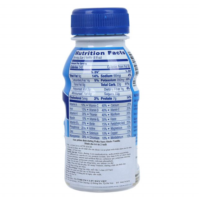 THÙNG 24 CHAI SỮA PEDIASURE GROW AND GAIN 237ML X 24