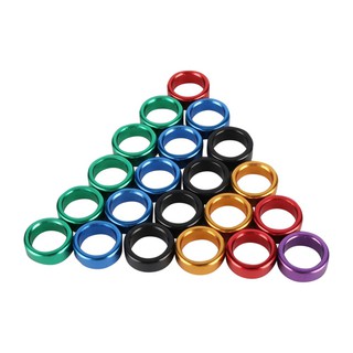 10 Vòng Nhôm Đeo Chân Chim Bồ Câu 8mm Hiện Có 6 Màu