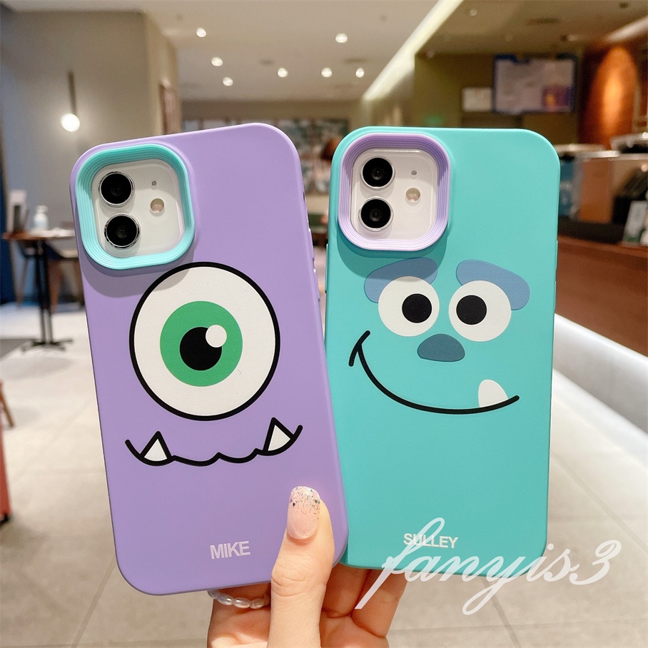Ốp Điện Thoại Silicone Dẻo In Hình Quái Vật Nhỏ 3 Trong 1 Cho For iPhone 13 12 11 Pro Max X XR Xs Max 7 8 Plus SE 2020