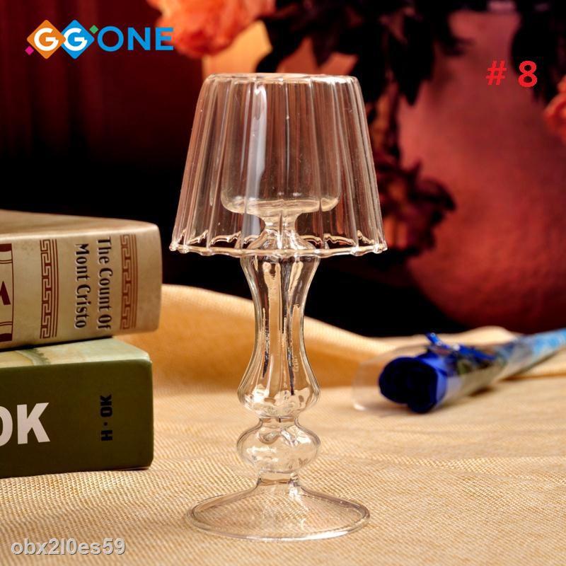 Hình Thật 1 Chân nến pha lê thủy tinh dùng trang trí