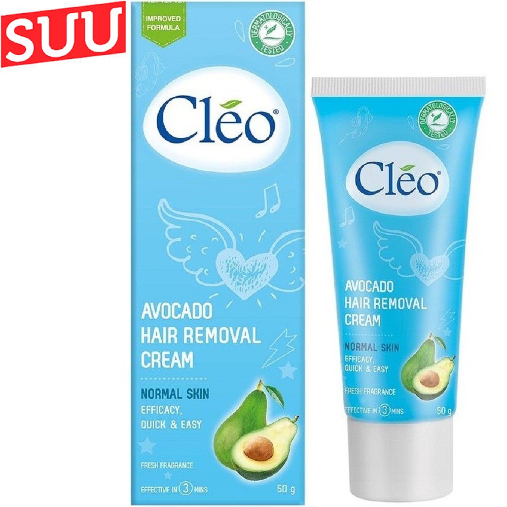 Tẩy Lông Cho Da Thường Cleo Avocado Hair Removal Cream Sensitive Skin 50gsuu.shop cam kết 100% chính hãng