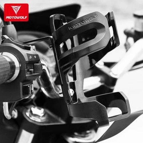Bộ giá đỡ bình nước Motowolf cho xe máy dành cho ghi đông và chân kiếng xe